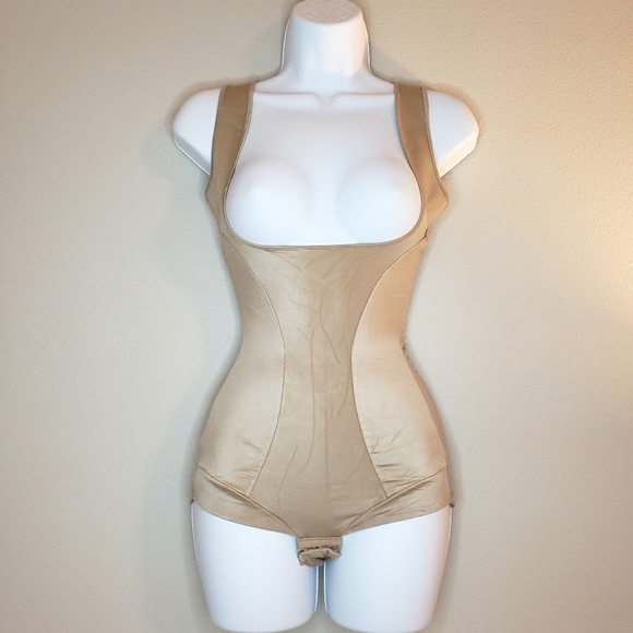 Flexees Other - Flexees OnePiece Tank Bodysuit Open Bust Bodyshaper Seamless Shapewear Abdominal